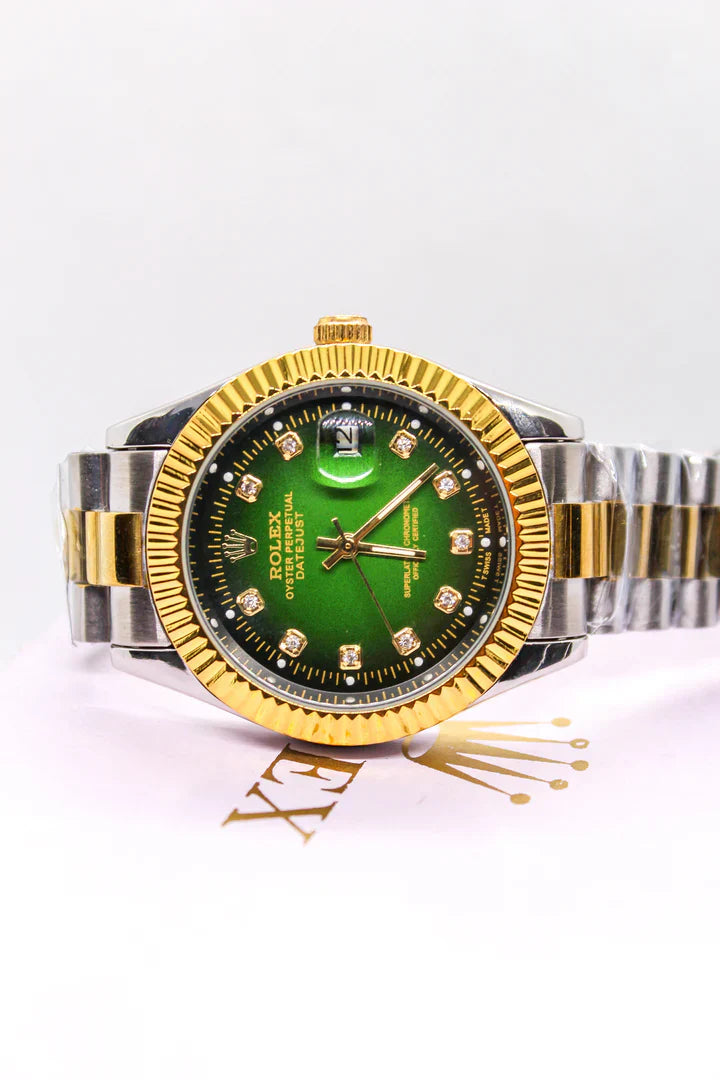 RLX – Two Tone – Stainless Steal – Green