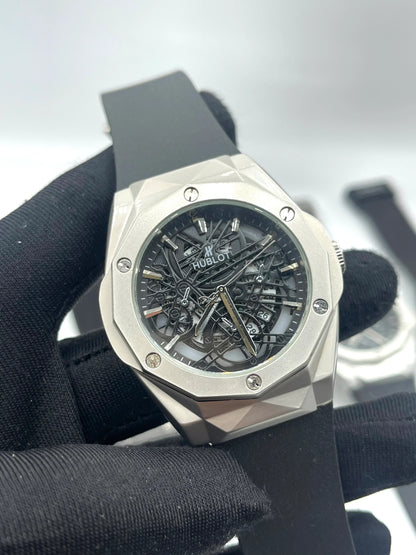 HUB Diamond Cut - Silver Black