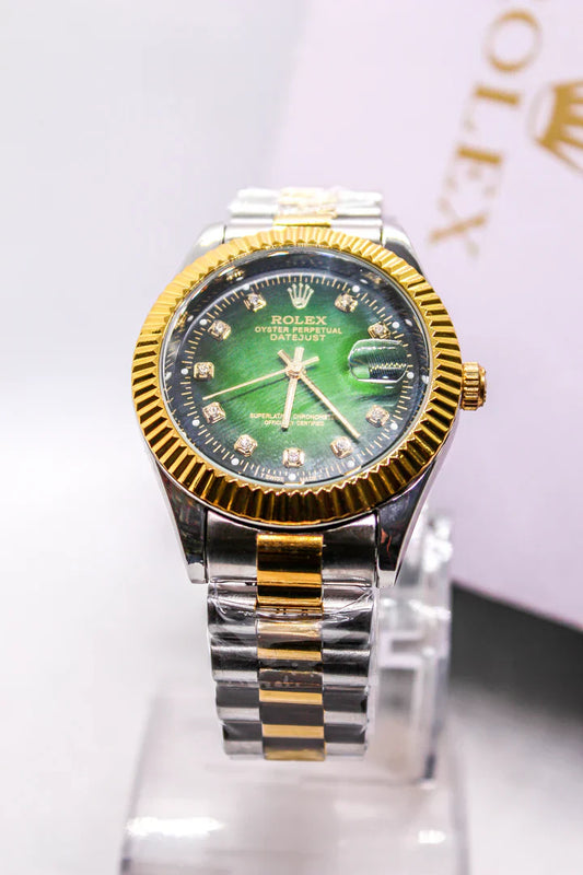 RLX – Two Tone – Stainless Steal – Green
